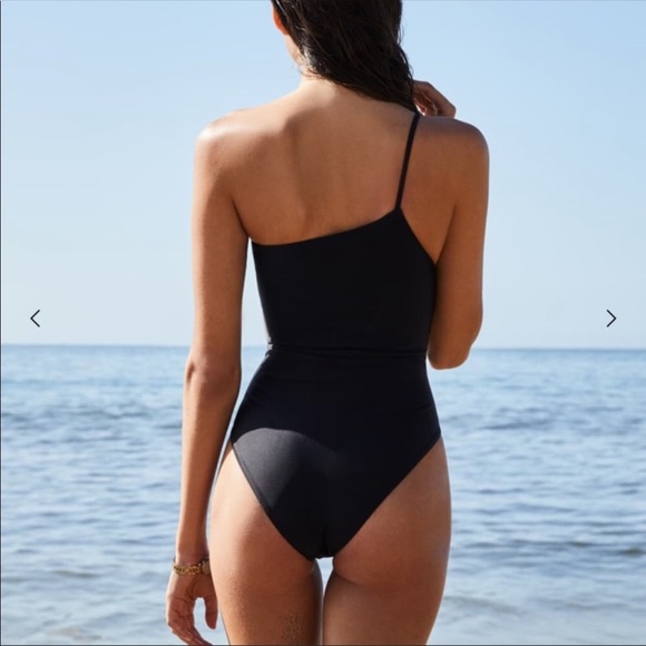 NWOT Reformation Ibiza Swimsuit in Black, SZ L - Picture 2 of 3